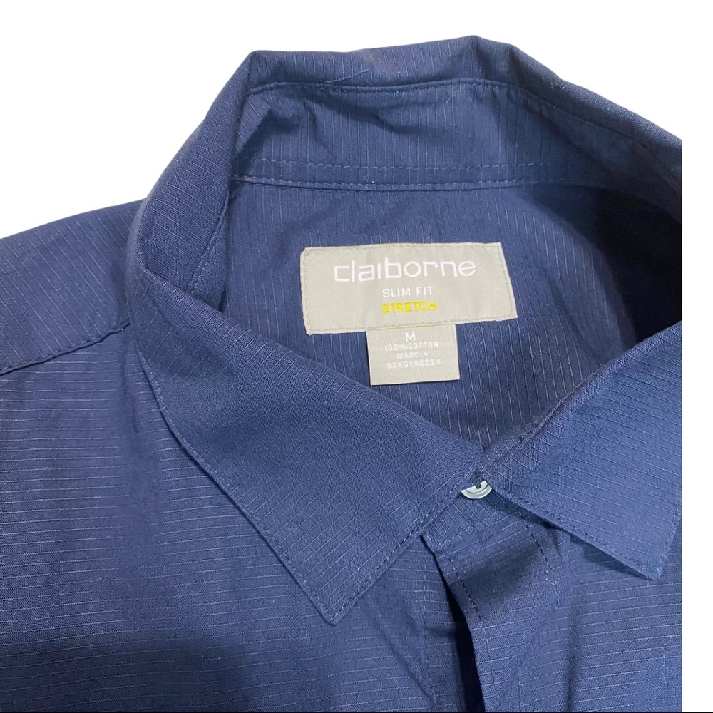 Claiborne Slim Fit Polo Shirt Blue - Picture 4 of 6